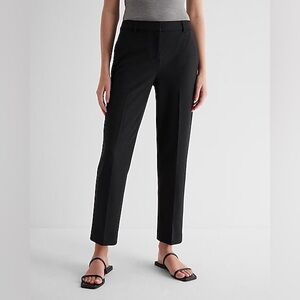 Express The Editor Low Rise Ankle Trouser in Black NWT